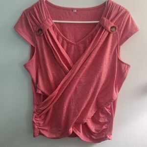 Coral Women's Wrap Top